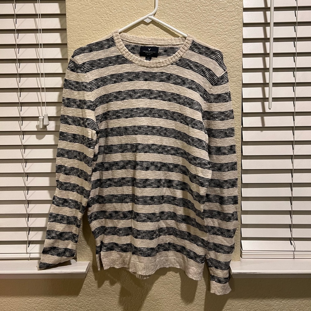 Black and white striped sweater